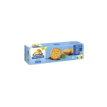 Biscuiti sandwish cu crema de ciocolata, 185g, Gerble Expert Dietetic