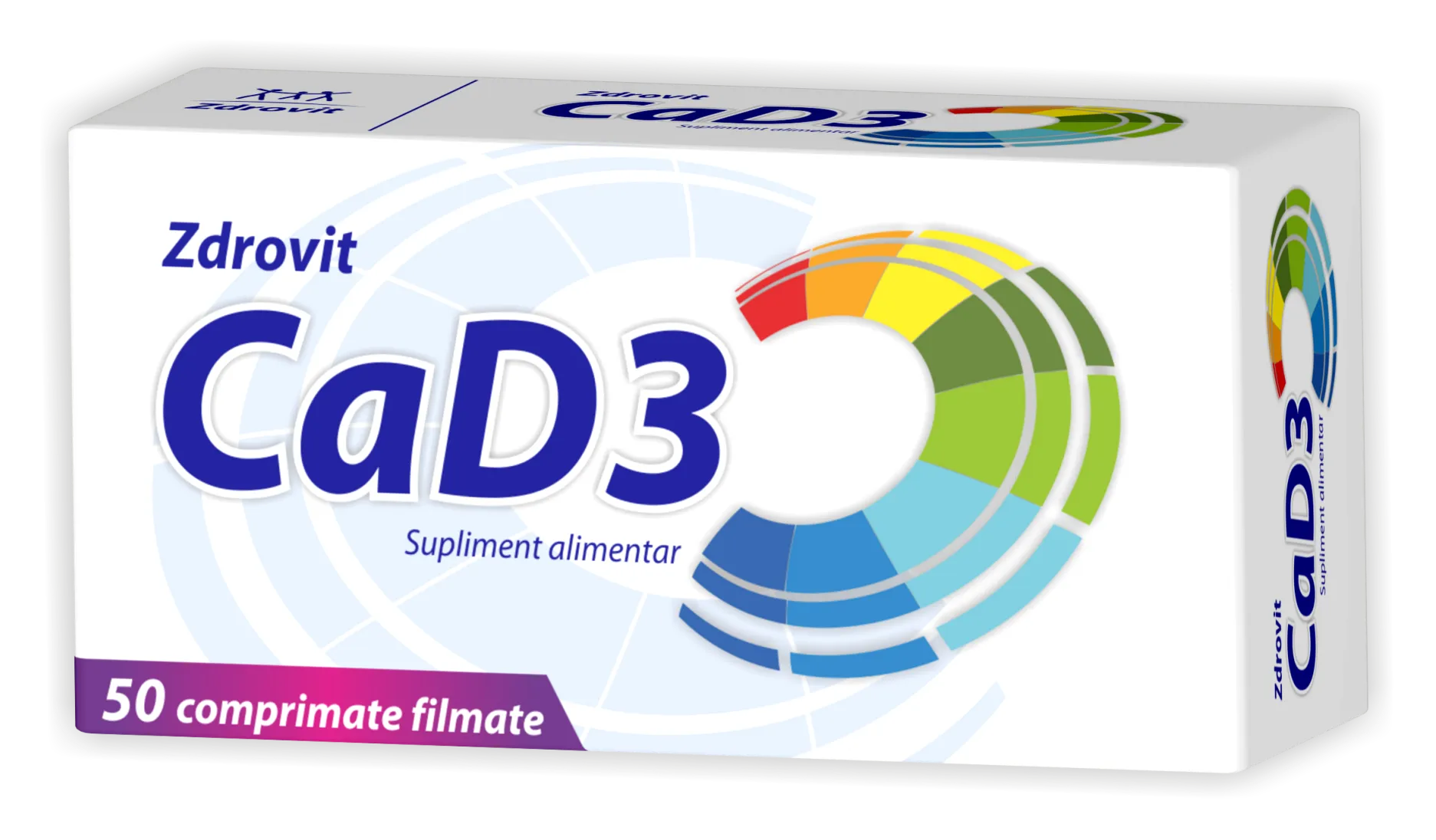 Calciu + D3, 50 comprimate, Zdrovit