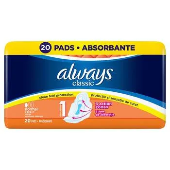 Absorbante Duo Pack Maxi Normal Plus, 20 bucati, Always