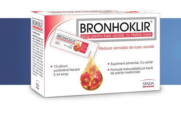 BRONHOKLIR TUSE SEACA SIROP 15PLICURI X 5ML