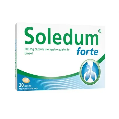 Soledum forte, 200 mg, 20 capsule moi gastrorezistente, Klosterfrau Healthcare