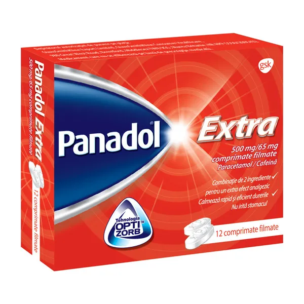 Panadol Extra-compr.film x 12- GSK Consumer Healthcare-RO