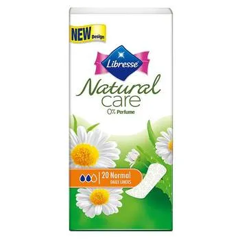 Absorbante zilnice Natural Care, 20 bucati, Libresse