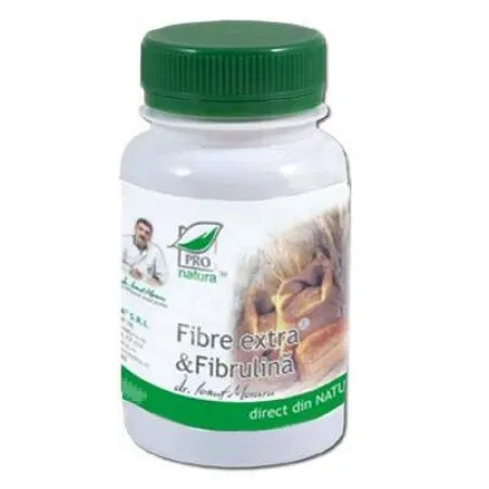 Fibre extra si fibrulina, 60 comprimate, Pro Natura