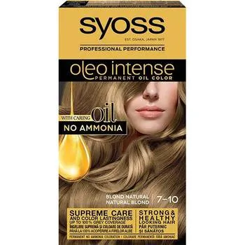 Vopsea de par fara amoniac Color Oleo 7-10 blond natural, 115ml, Syoss