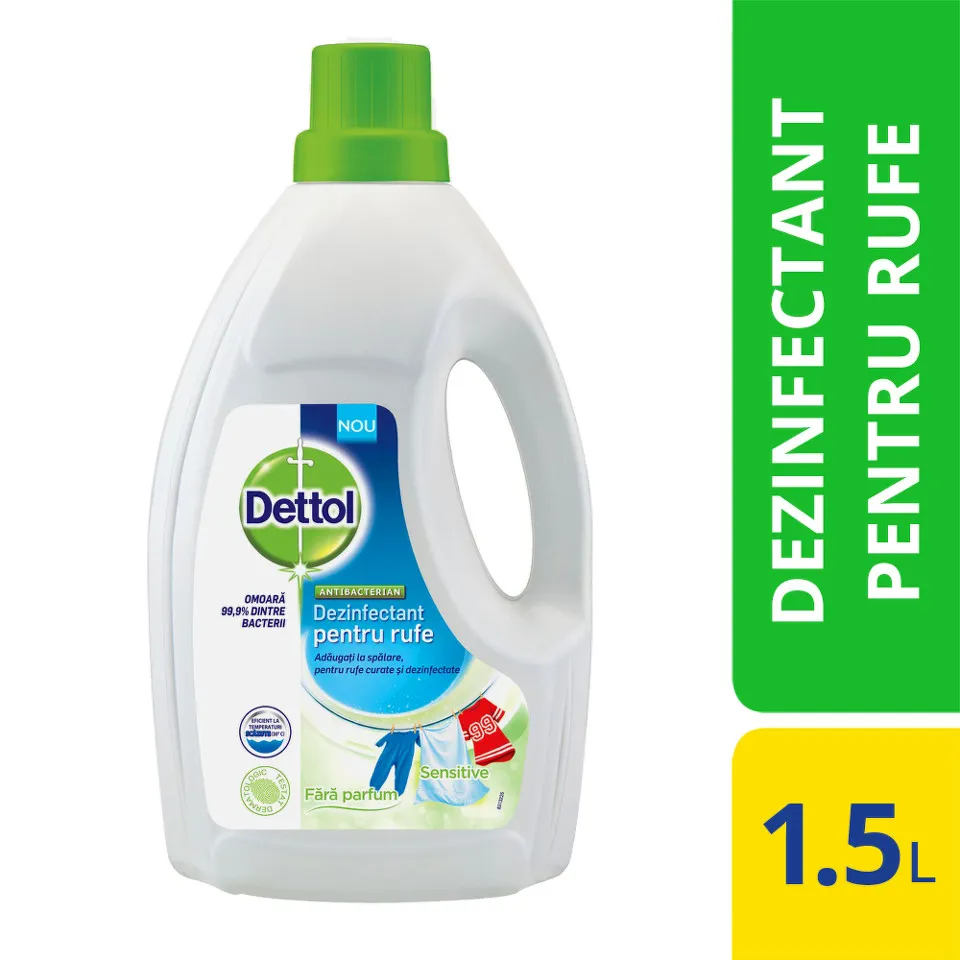 DETTOL SENSITIVE DEZINFECTANT PENTRU RUFE 1.5L