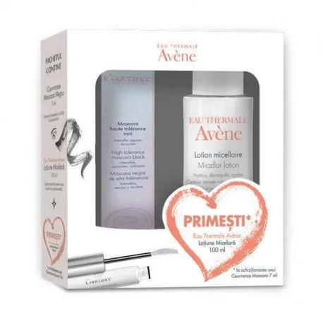 Avene Couvrance Mascara negru, 7ml Lotiune micelara, 100ml CADOU