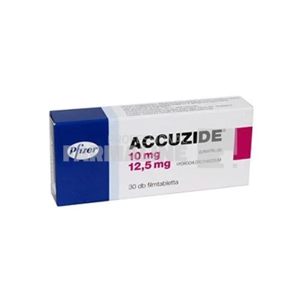 ACCUZIDE x 30 COMPR. FILM. 10mg/12,5mg PFIZER EUROPE MA EEI