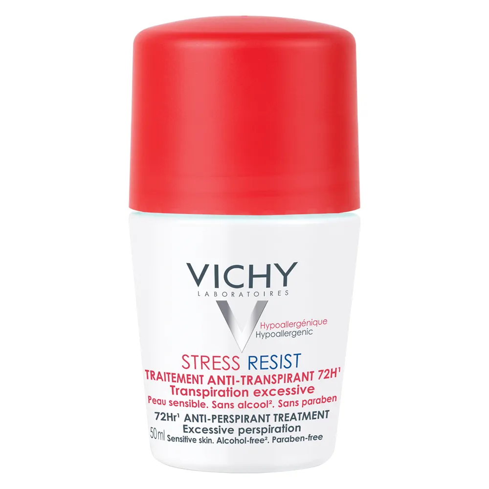 Vichy Deo Deodorant roll-on tratament intensiv anti-transpirant stress-resist, eficacitate 72h, 50ml