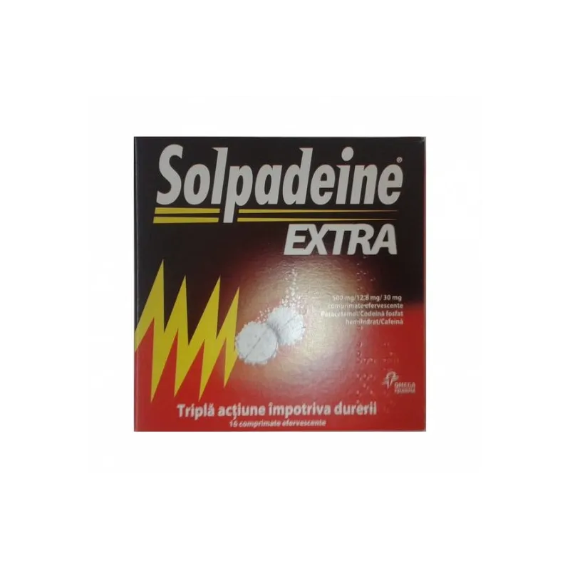 Solpadeine Extra, 16 comprimate efervescente, Omega Pharma