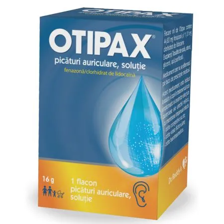 Otipax picături auriculare, soluţie, 16 g, Biocodex