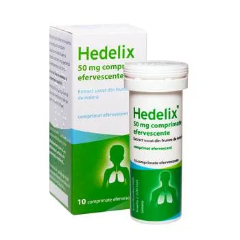 Hedelix 50mg, 10 comprimate efervescente, Krevel Meuselbach