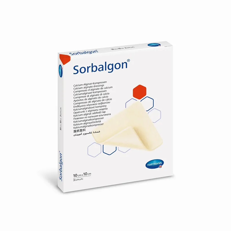 Sorbalgon 10x10cm ,pansament hidroactiv ,10 bucati