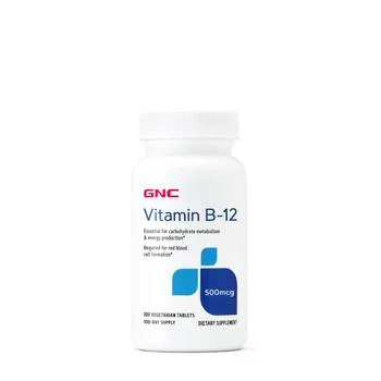 Vitamina B12 500mcg, 100 tablete, GNC