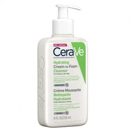 CeraVe Crema de curatare spumanta si hidratanta, 236 ml