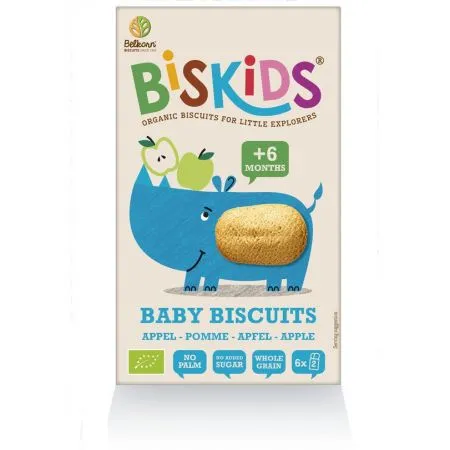 Biscuiti eco fara zahar cu mar Biskids, 120 g, Belkron