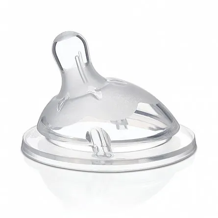 Natural Feeling Tetina Silicon Flux Mediu 2+