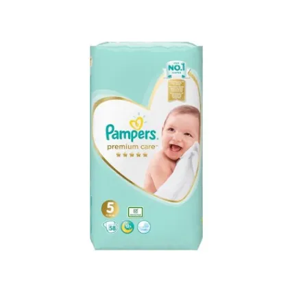 Pampers premium care nr. 5 (11-18 kg) x 58 bucati