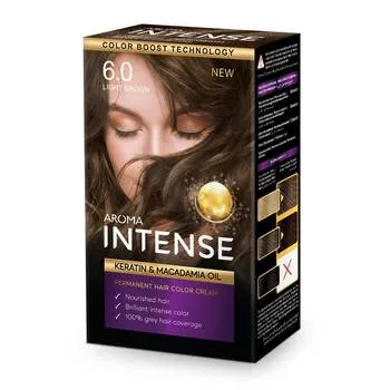 Vopsea de par Intense 6.0 Light Brown, 50ml, Aroma