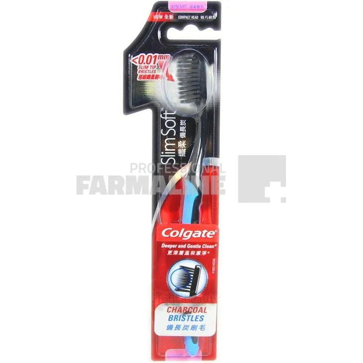 Colgate Silm Soft Clean Charcoal Periuta de dinti  0,01 mm