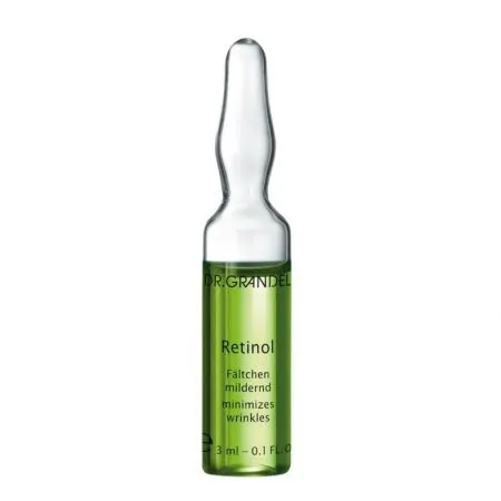 Fiola cu concentrat activ pentru netezirea ridurilor Retinol (40387), 3 ml, Dr. Grandel