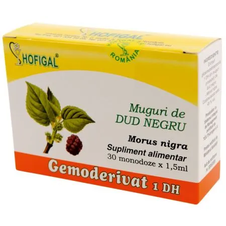 Muguri de Dud negru Gemoderivat, 30 monodoze, Hofigal