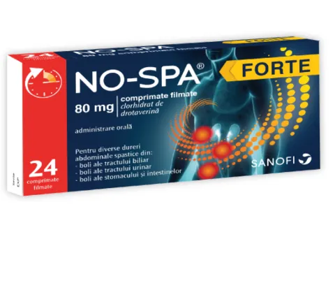 No-Spa Forte 80mg x 24 comprimate