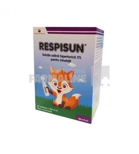 Respisun Solutie salina hipertonica 3% 4 ml x 24 monodoze