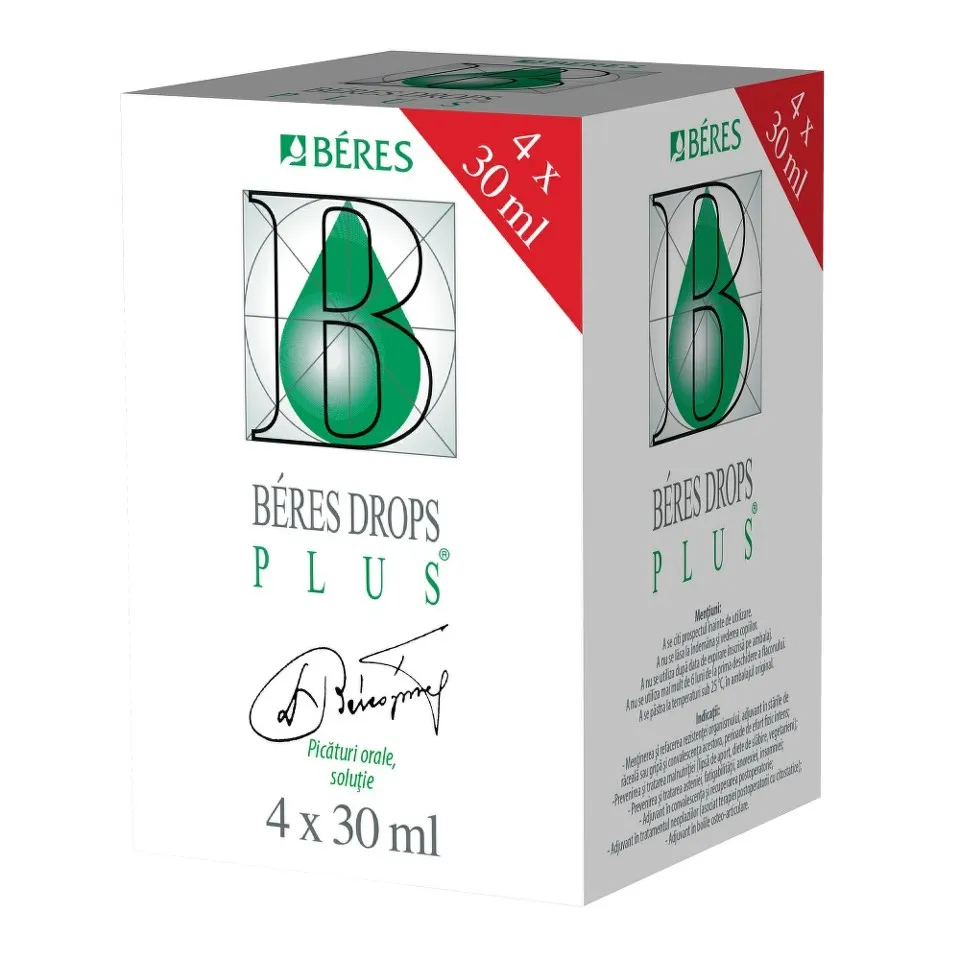 BERES DROPS PLUS 4FLACOANE X 30ML