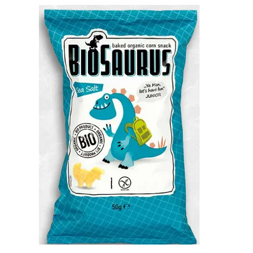 Little Angel Biosaurus Pufuleti din Porumb si Sare Fara Gluten x 50g