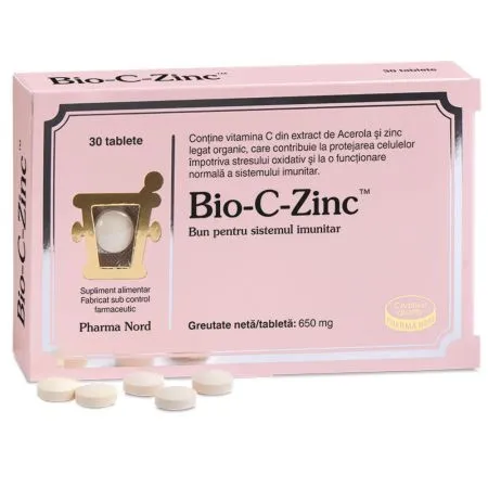 Bio-C-Zinc, 30 tablete, Pharma Nord