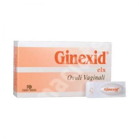 Ovule Vaginale Ginexid clx, 10 bucati, Farma-Derma