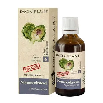 Normocolesterol tinctura fara alcool, 50ml, Dacia Plant