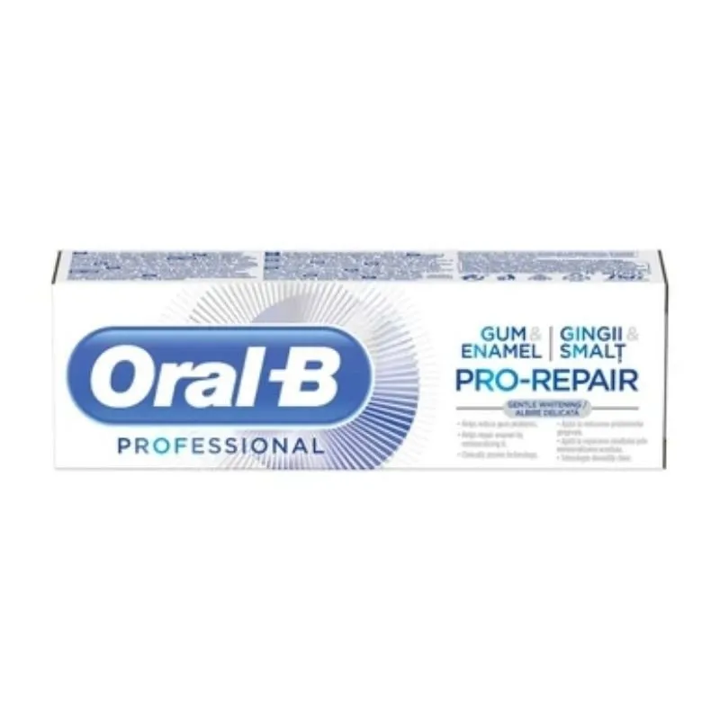 ORAL B PASTA DE DINTI GUM AND ENAMEL PRO REPAIR GENTLE WHITENING 75ML