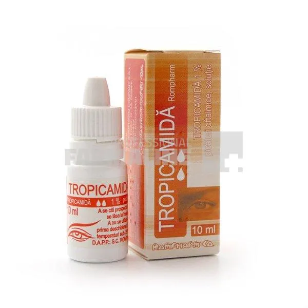 TROPICAMIDA ROMPHARM 1 x 1 PIC. OFT.-SOL. 1% ROMPHARM COMPANY SRL