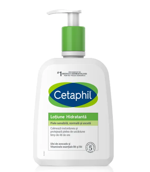 Lotiune hidratanta pentru piele uscata si sensibila Cetaphil, 460 g, Galderma