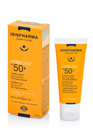 ISISPHARMA UVEBLOCK 50+ LIGHT TINTED FLUID 40ML