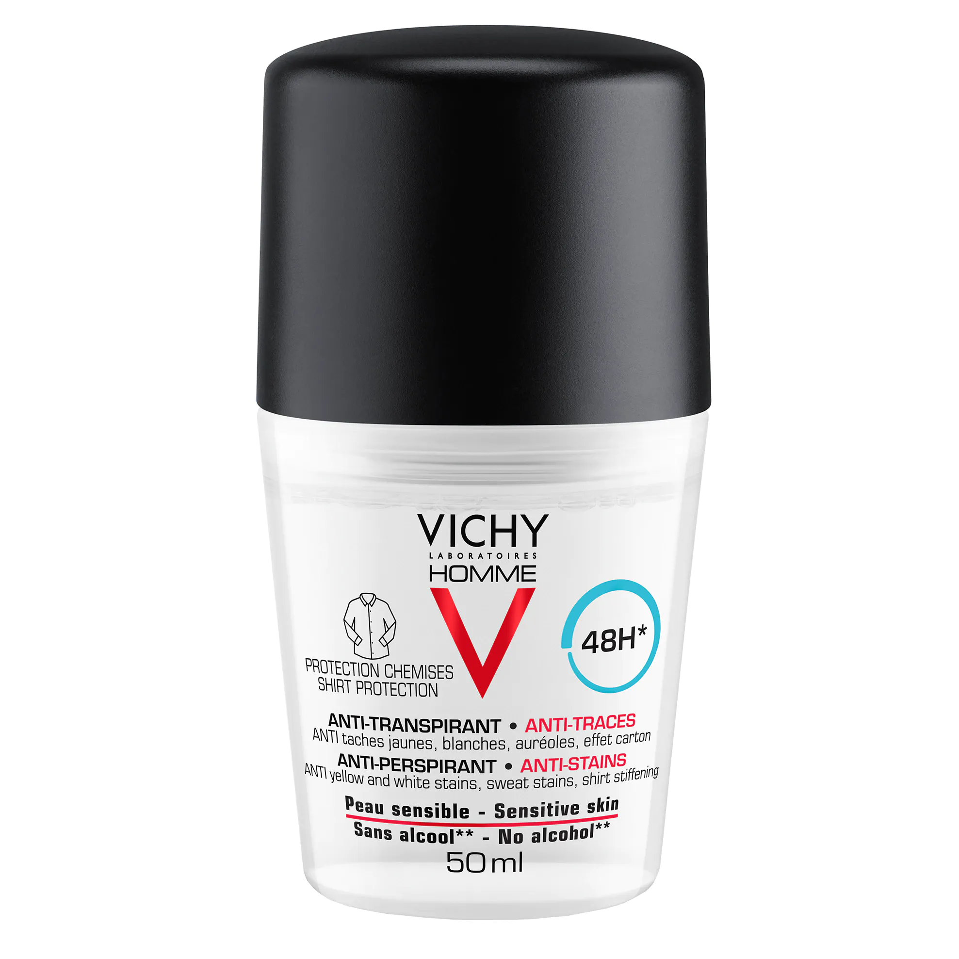 Vichy Homme Roll-on 48h Anti-Stain 50ml