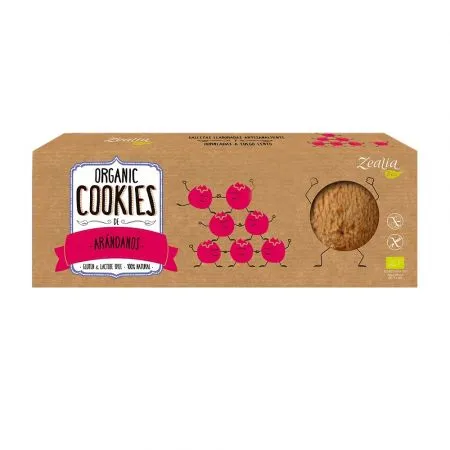 Cookies Bio cu merisoare, 135 g, Zealia