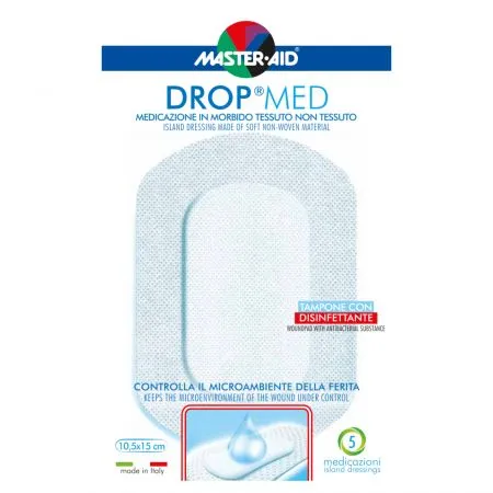 Pansament postoperator Drop Med, 10.5 x 15 cm, 5 bucati, Pietrasanta Pharma