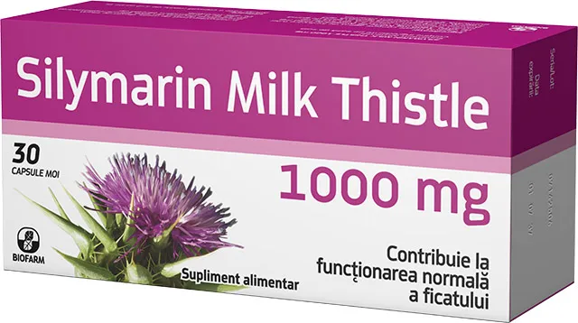 Silymarin Milk Thistle, 30 capsule, Biofarm