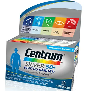 CENTRUM SILVER 50+ BARBATI 30 COMPRIMATE