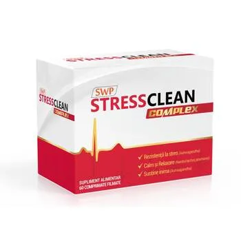 Stressclean Complex, 60 comprimate filmate, Sunwave Pharma