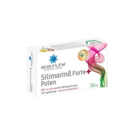 BioSunLine Silimarina Forte+ Polen, 30 comprimate