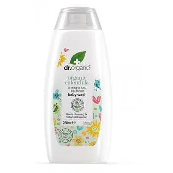 Dr.Organic Sampon si gel dus cu galbenele pentru bebelusi Bio, 250ml