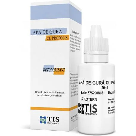 TIS Apa de gura cu propolis, 20ml