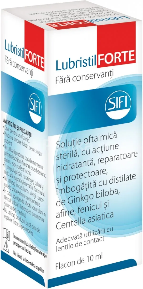Lubristil forte solutie oftalmica, 10 ml, Sifi