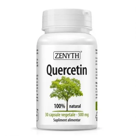 Quercetin, 500 mg, 30 capsule vegetale, Zenyth