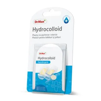 Dr. Max Plasture Hydrocolloid 70 x 38mm 70 x 24mm 72 x 20mm, 8 bucati