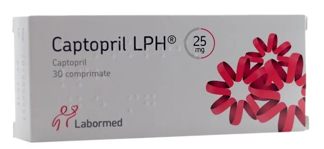 CAPTOPRIL LPH 25 mg x 30 COMPR. 25mg LABORMED PHARMA SA
